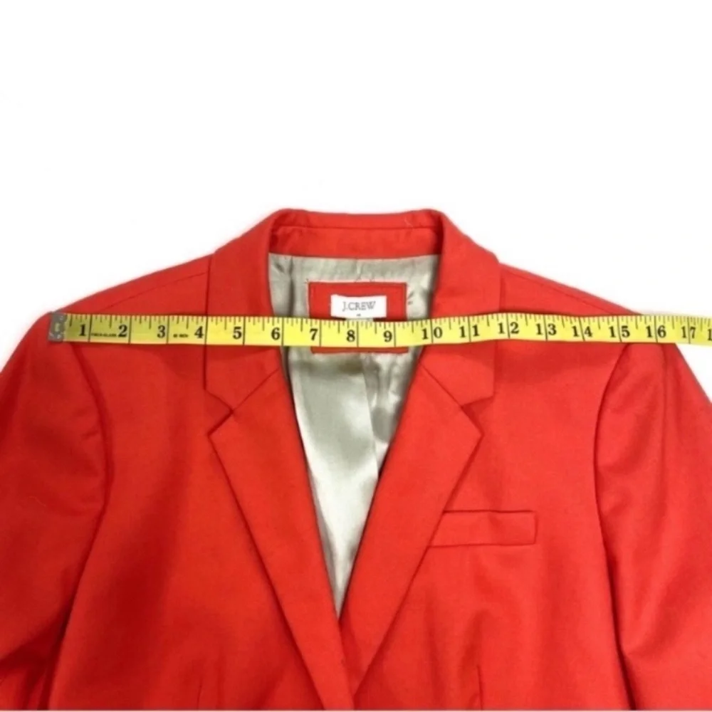J.Crew Original Schoolboy Blazer Classic Jacket in Orange Style 92480 Size 12